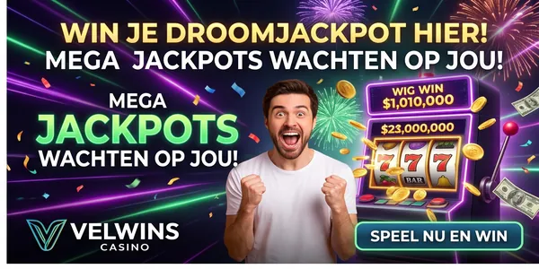 Wekelijkse cashback zonder wager bij Velwins Casino